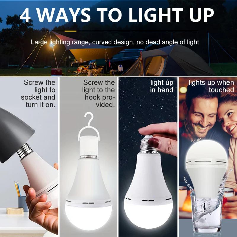 1/3 Pcs Rechargeable Bulb LED  - مراجعة Power Outage Light وسعره