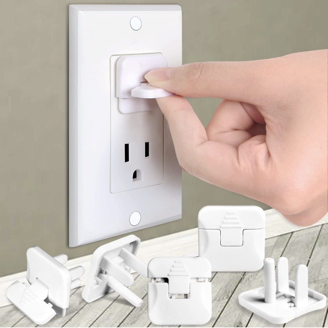 38 Pcs White Plastic Childproo - مراجعة Outlet Cover Baby وسعره