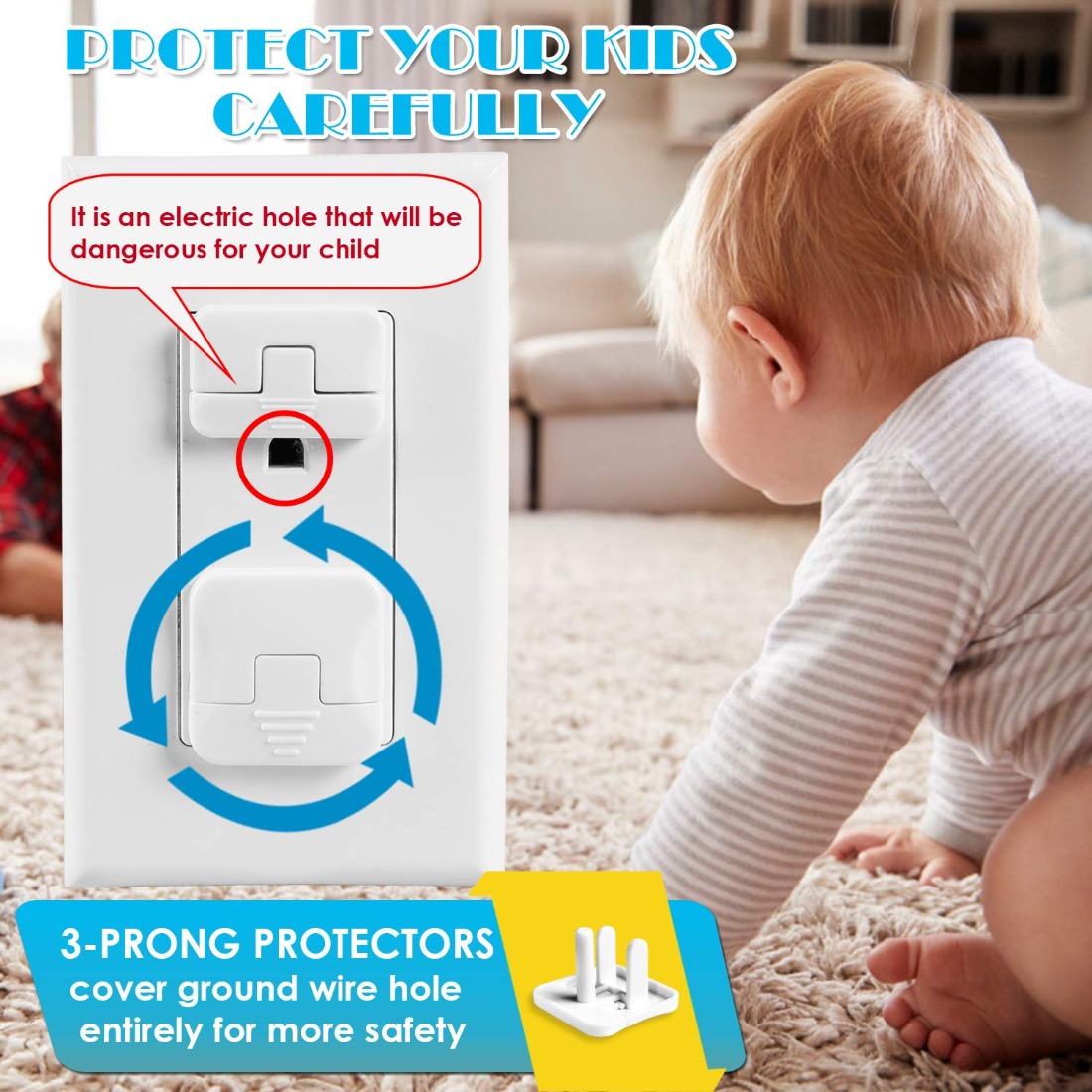 38 Pcs White Plastic Childproo - مراجعة Outlet Cover Baby وسعره