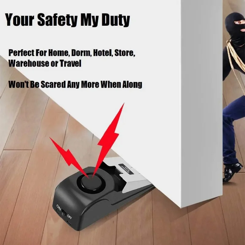 120db Wireless Door Stop Stopp - مراجعة Door Stop Alarm وسعره