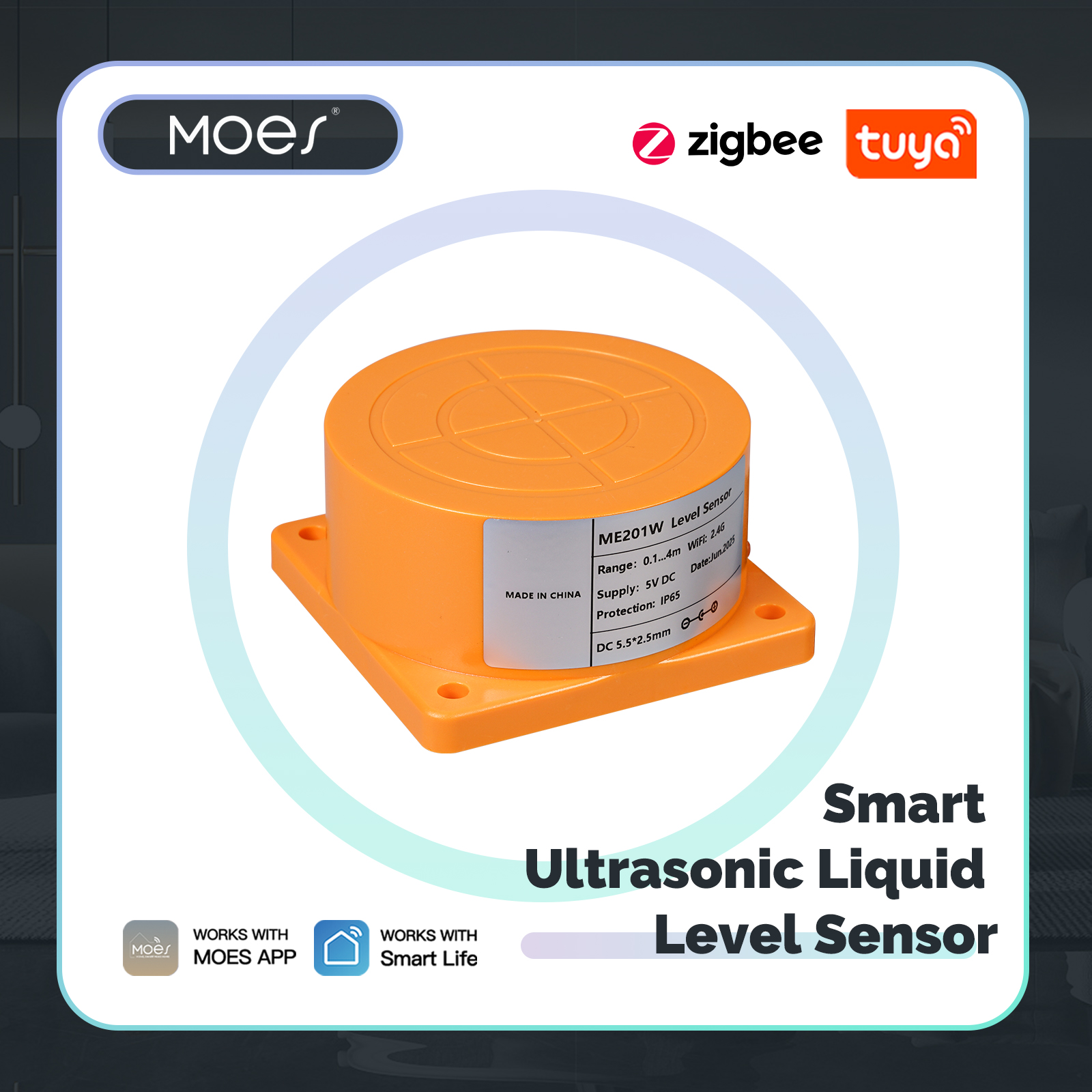 MOES Tuya WiFi/ZigBee Smart Wa - مراجعة Water Alarm Sensor وسعره
