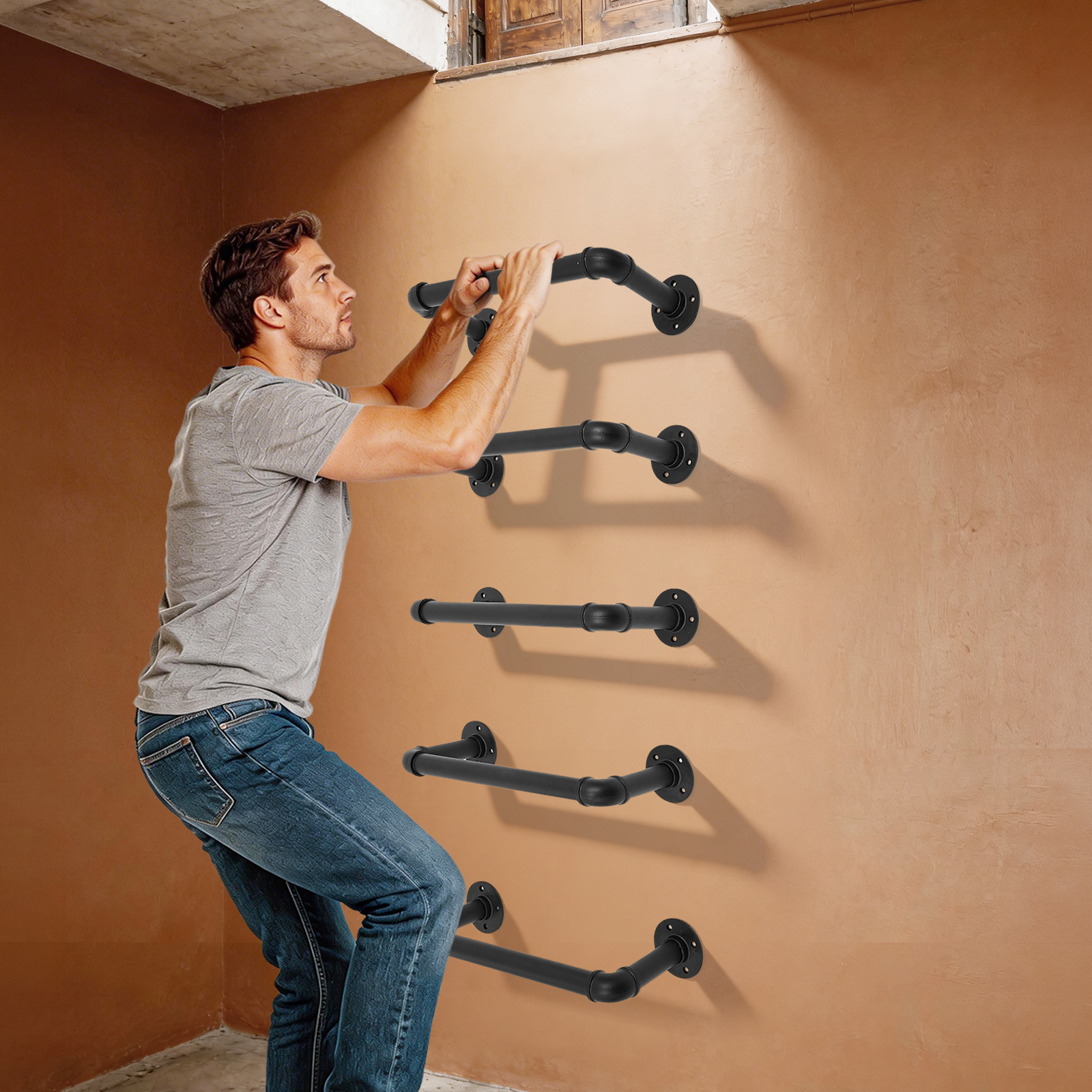 5 Pcs Wall Mounted Emergency E - مراجعة Fire Escape Ladder وسعره