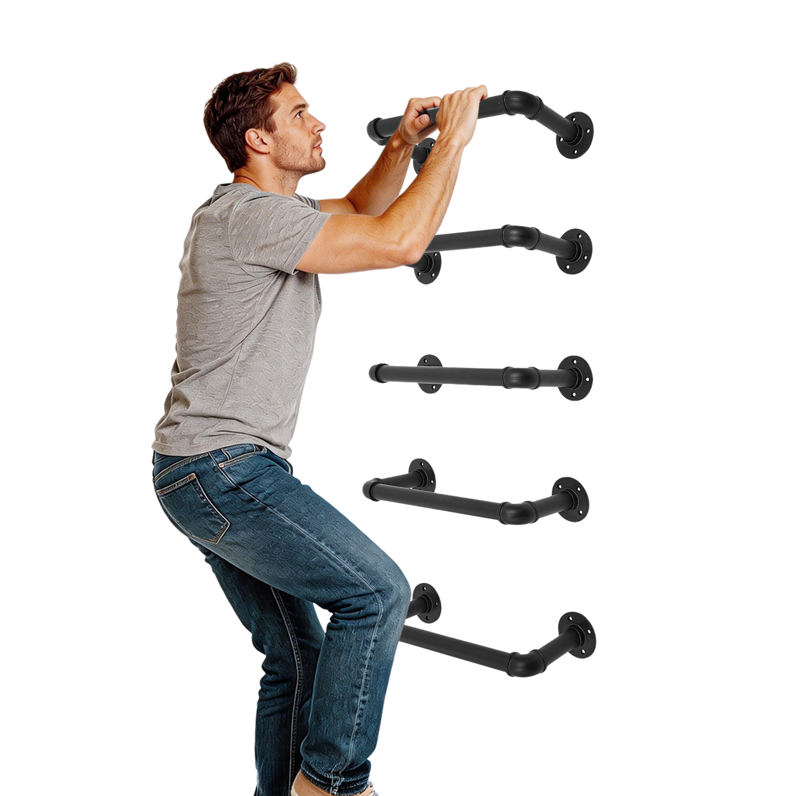 5 Pcs Wall Mounted Emergency E - مراجعة Fire Escape Ladder وسعره