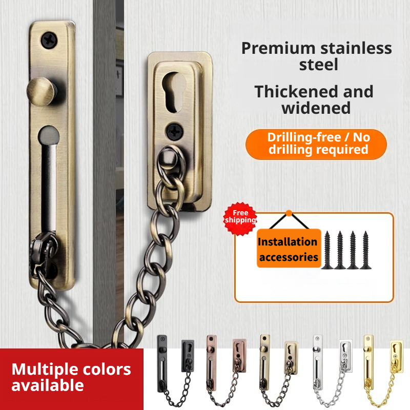 Heavy-Duty Polished Press Latc - مراجعة Security Chain Door وسعره