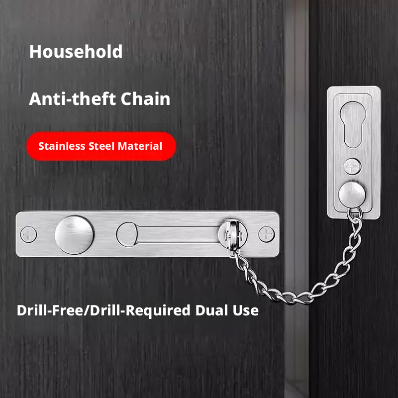Heavy-Duty Polished Press Latc - مراجعة Security Chain Door وسعره