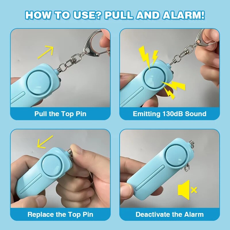 Personal Security Alarm Self D - مراجعة Personal Alarm Keychain وسعره