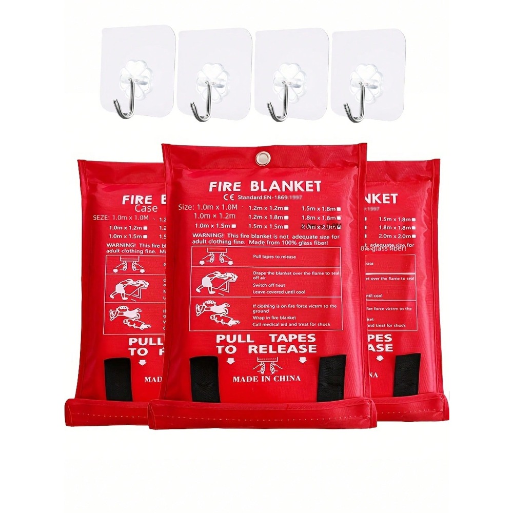 Fire Blanket 39.37 X 39.37 Inc - مراجعة Fire Blanket Kitchen وسعره