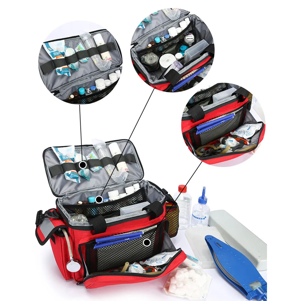 Portable Outdoor First Aid Kit - مراجعة First Aid Bag Kit وسعره