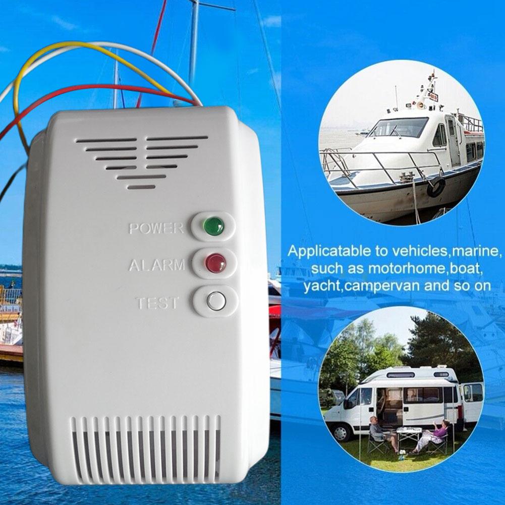 Propane Butane Sensor 12V Gas  - مراجعة Smoke Detector Interconnected وسعره