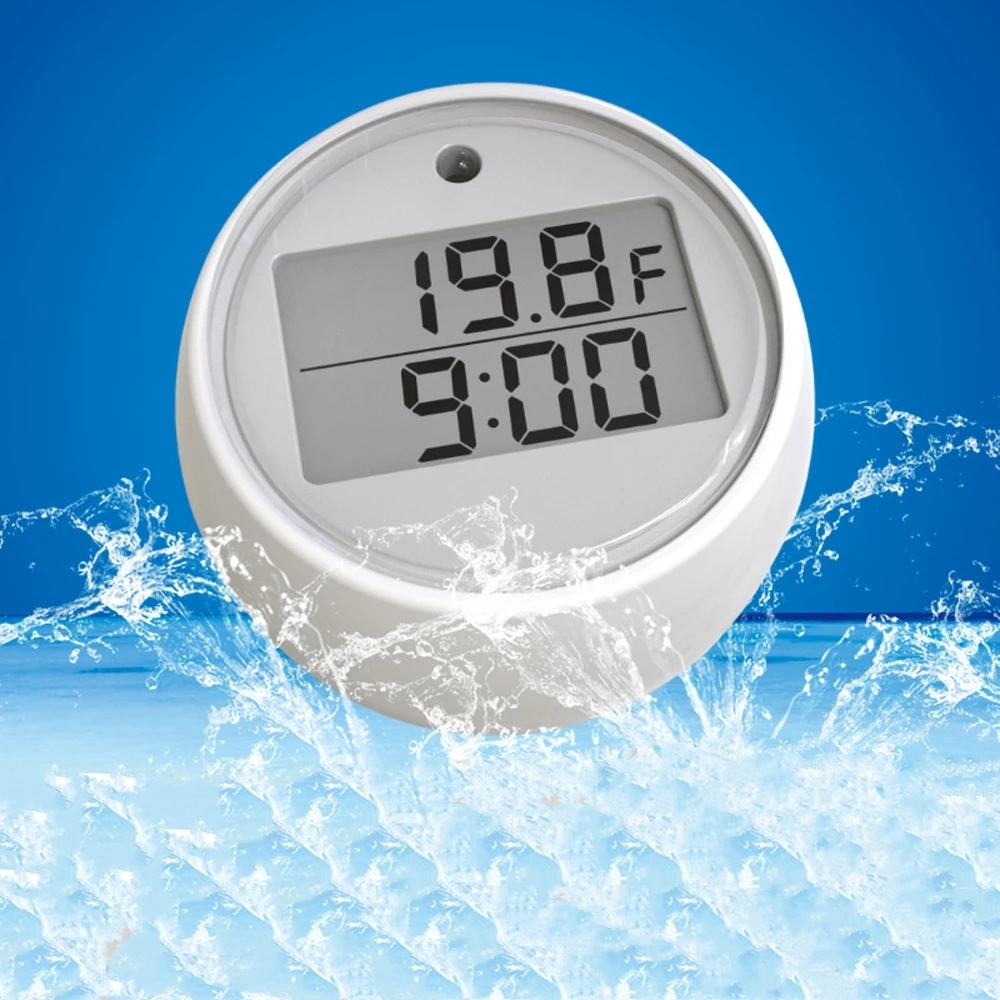 1PC Ice Bath Thermometer with  - مراجعة Pool Alarm Float وسعره