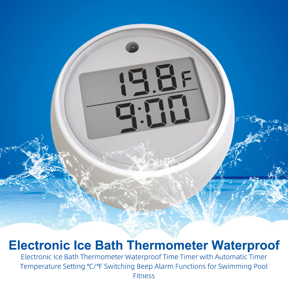 1PC Ice Bath Thermometer with  - مراجعة Pool Alarm Float وسعره