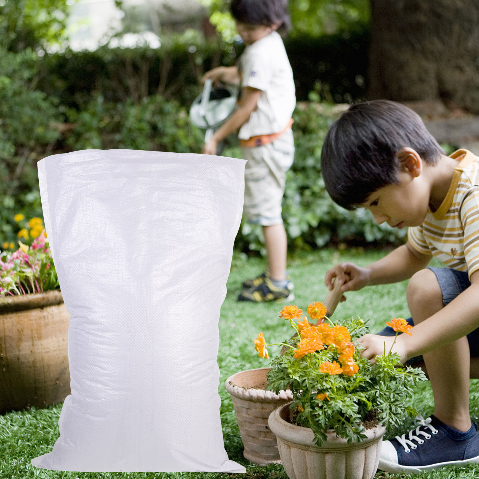 16Pcs Empty Woven Flood Sandba - مراجعة Flood Barrier Bag وسعره