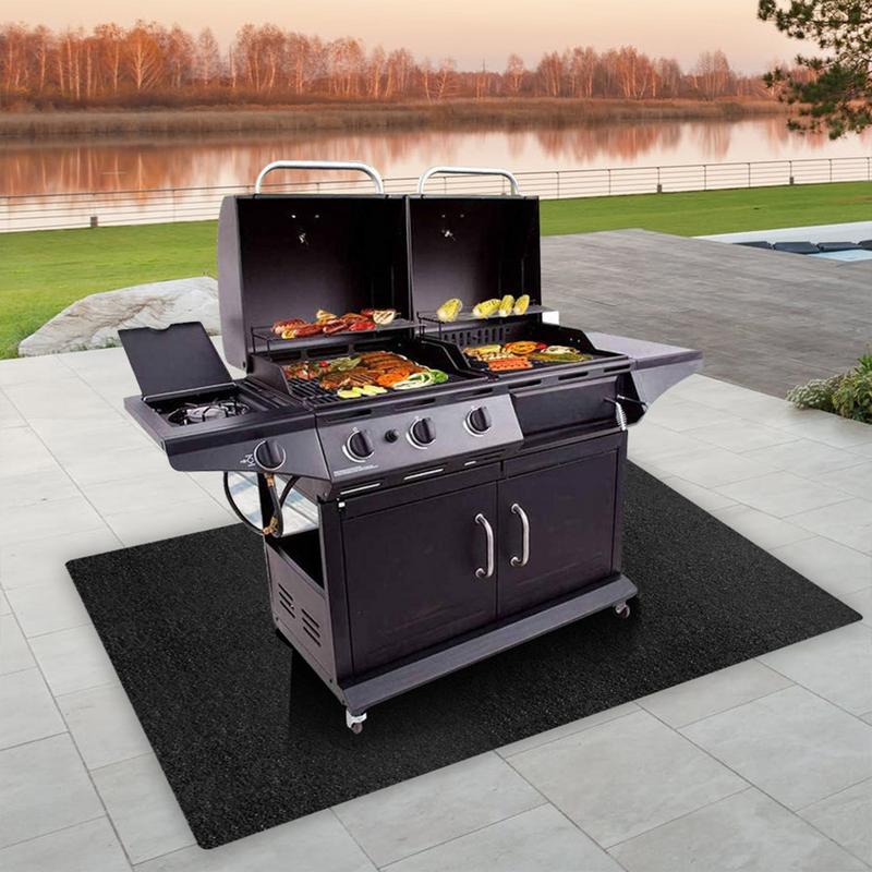Under Grill Mat Fireplace Fire - مراجعة Fire Blanket Kitchen وسعره