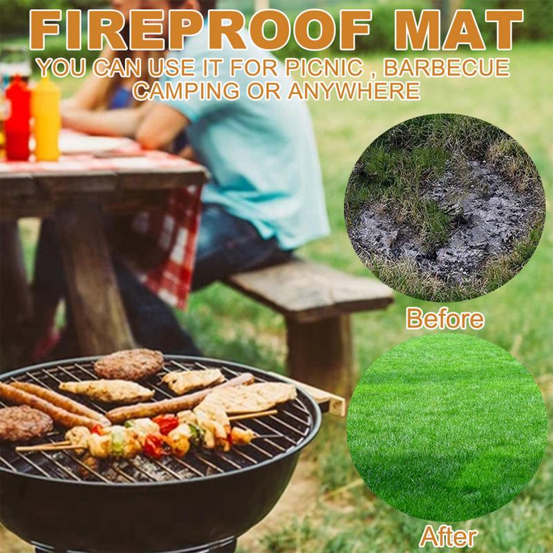Under Grill Mat Fireplace Fire - مراجعة Fire Blanket Kitchen وسعره