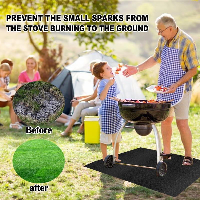 Under Grill Mat Fireplace Fire - مراجعة Fire Blanket Kitchen وسعره