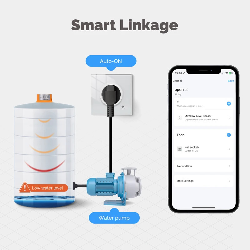 MOES Tuya WiFi/ZigBee Smart Wa - مراجعة Water Alarm Sensor وسعره
