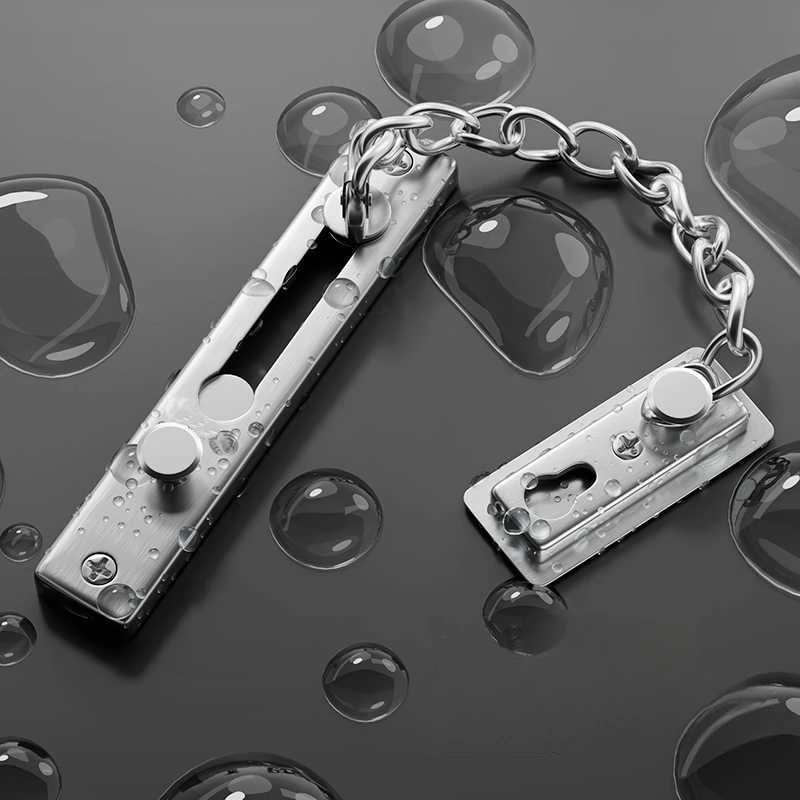 No Drill Stainless Steel Secur - مراجعة Security Chain Door وسعره