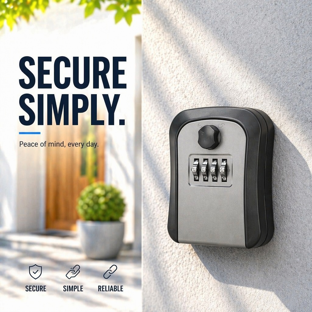 Key Lock Box Wall Mount Lockbo - مراجعة Lockbox Key Secure وسعره