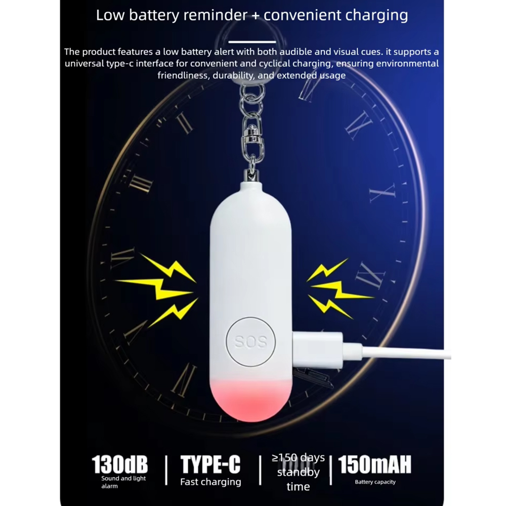 Self Defense Alarm LED Light R - مراجعة Personal Alarm Keychain وسعره