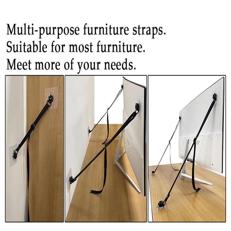 No Drill Adhesive Furniture An - مراجعة Earthquake Anchor Strap وسعره