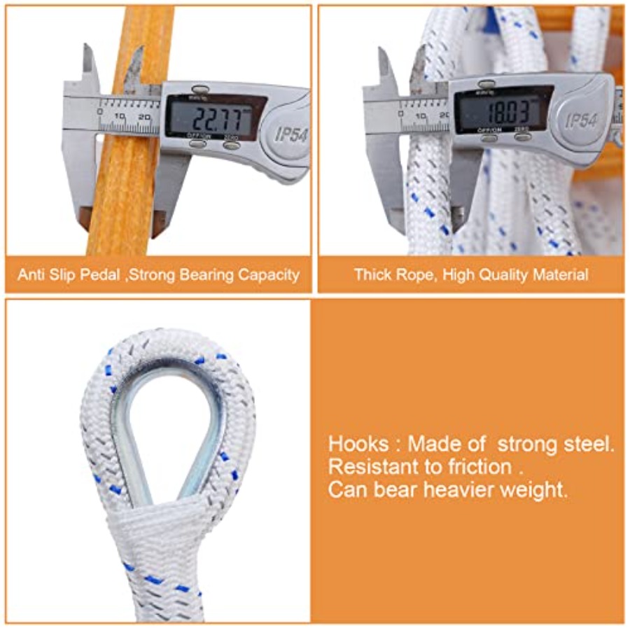 Rope Ladder, 49 Feet Emergency - مراجعة Fire Escape Ladder وسعره
