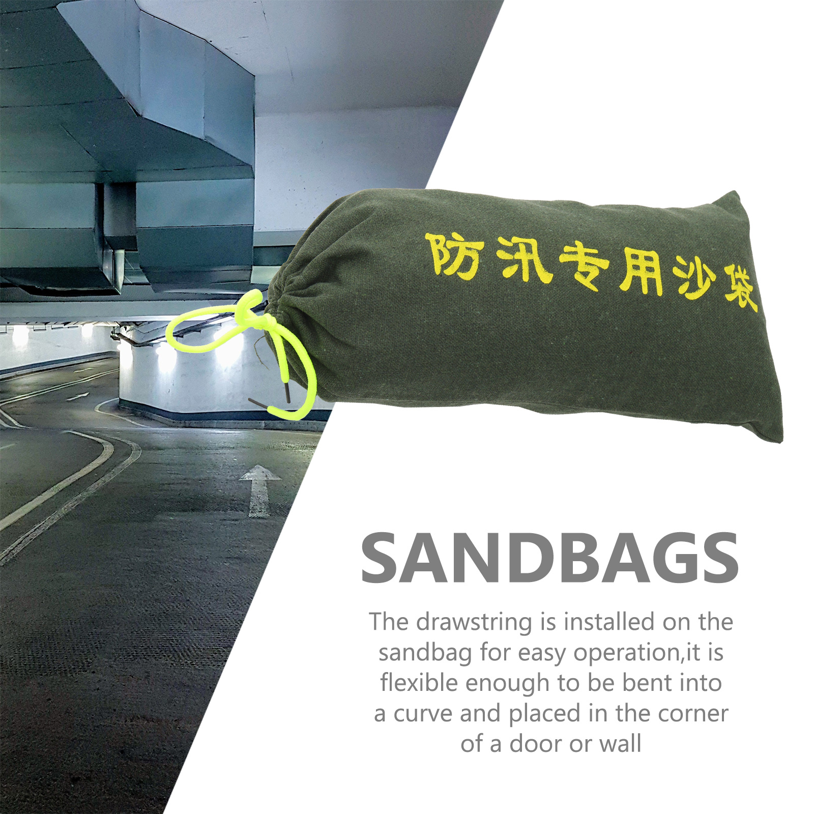 3pcs Empty Sandbag For Flood B - مراجعة Flood Barrier Bag وسعره