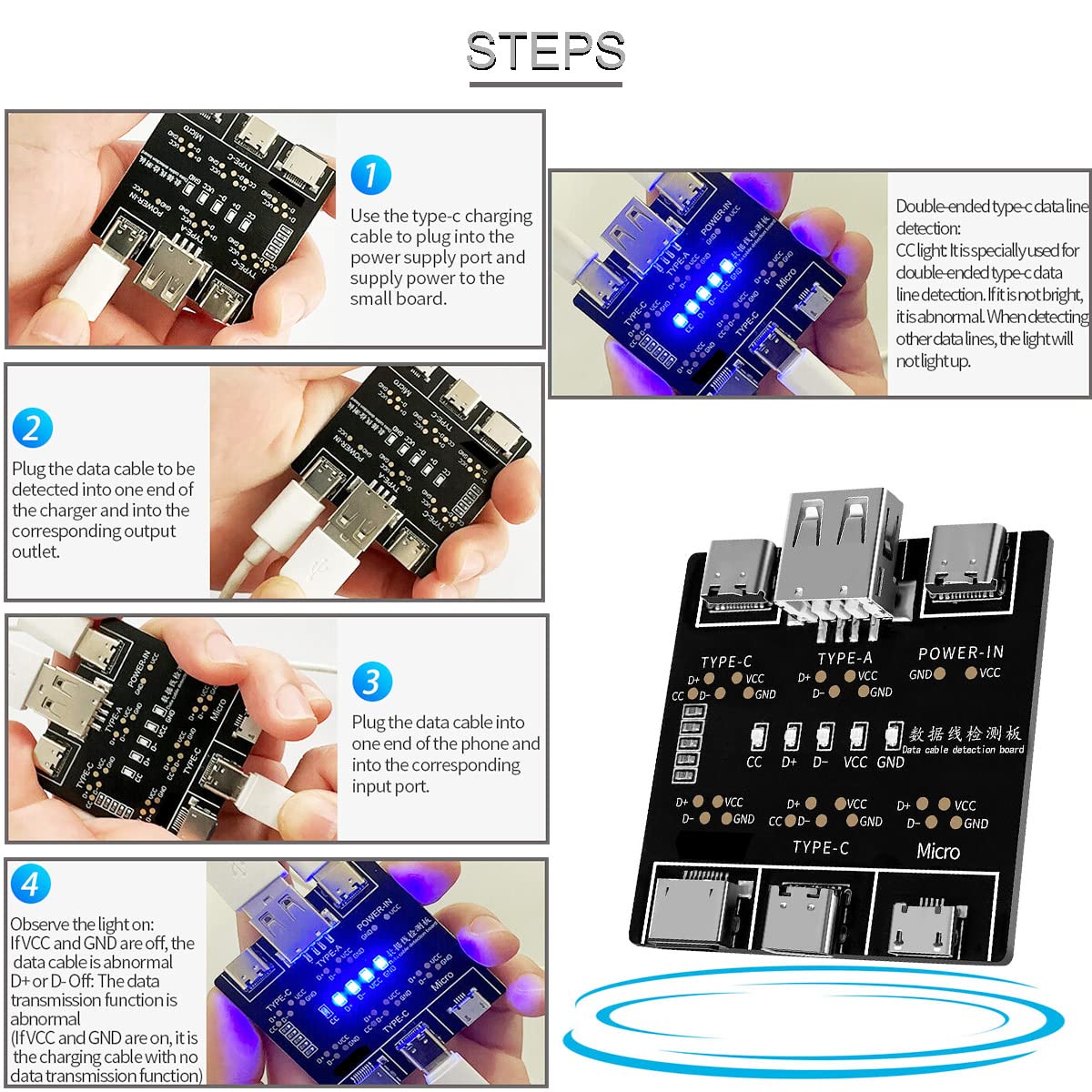 DT3 Data Cable Detection Board - مراجعة Co Detector Plug وسعره