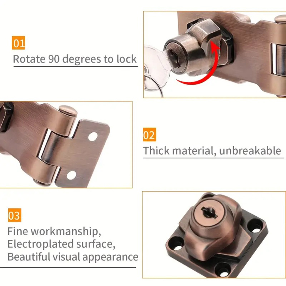 Locking Hasp Heavy Duty Lockin - مراجعة Medicine Cabinet Lock وسعره