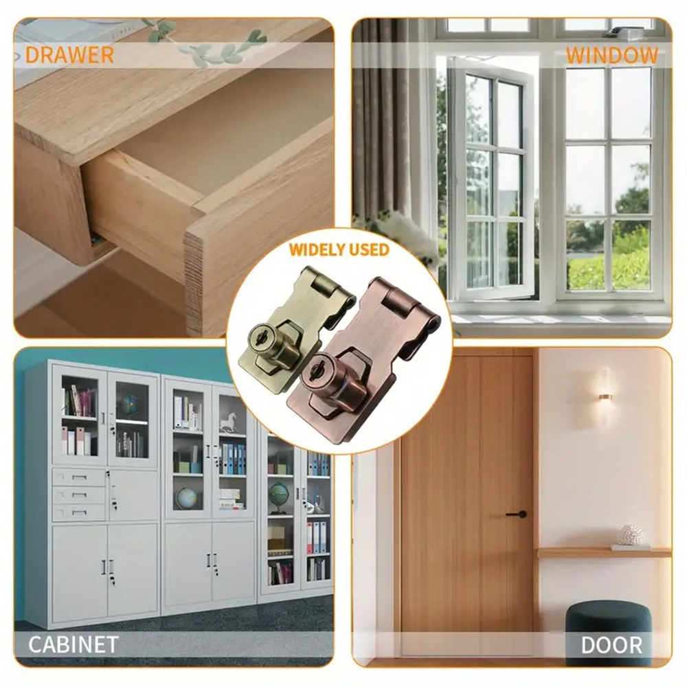 Locking Hasp Heavy Duty Lockin - مراجعة Medicine Cabinet Lock وسعره