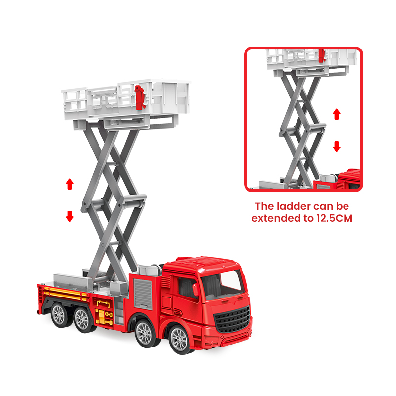 1:55 Diecast Fire Truck Model  - مراجعة Fire Escape Ladder وسعره