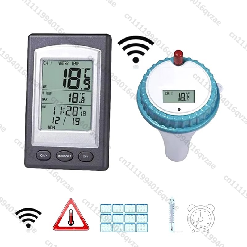 Wireless Pool Thermometer with - مراجعة Pool Alarm Float وسعره