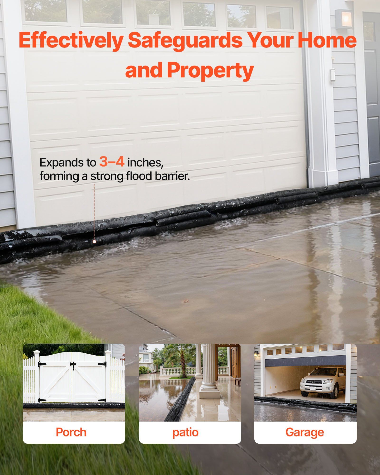 Flood Barrier, 8 Pack, 1.6 x 1 - مراجعة Flood Barrier Bag وسعره