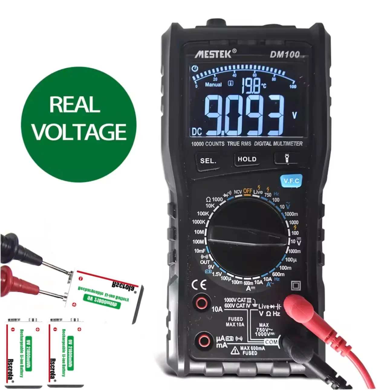 9V 21800mWh Rechargeable Lithi - مراجعة Smoke Detector Interconnected وسعره