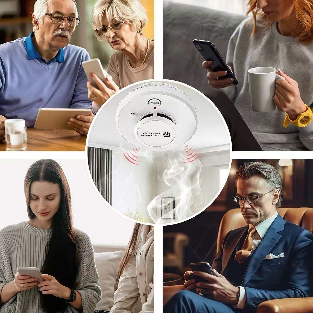 DFA Wifi Smoke Detector 2 in1  - مراجعة Smoke Detector Interconnected وسعره