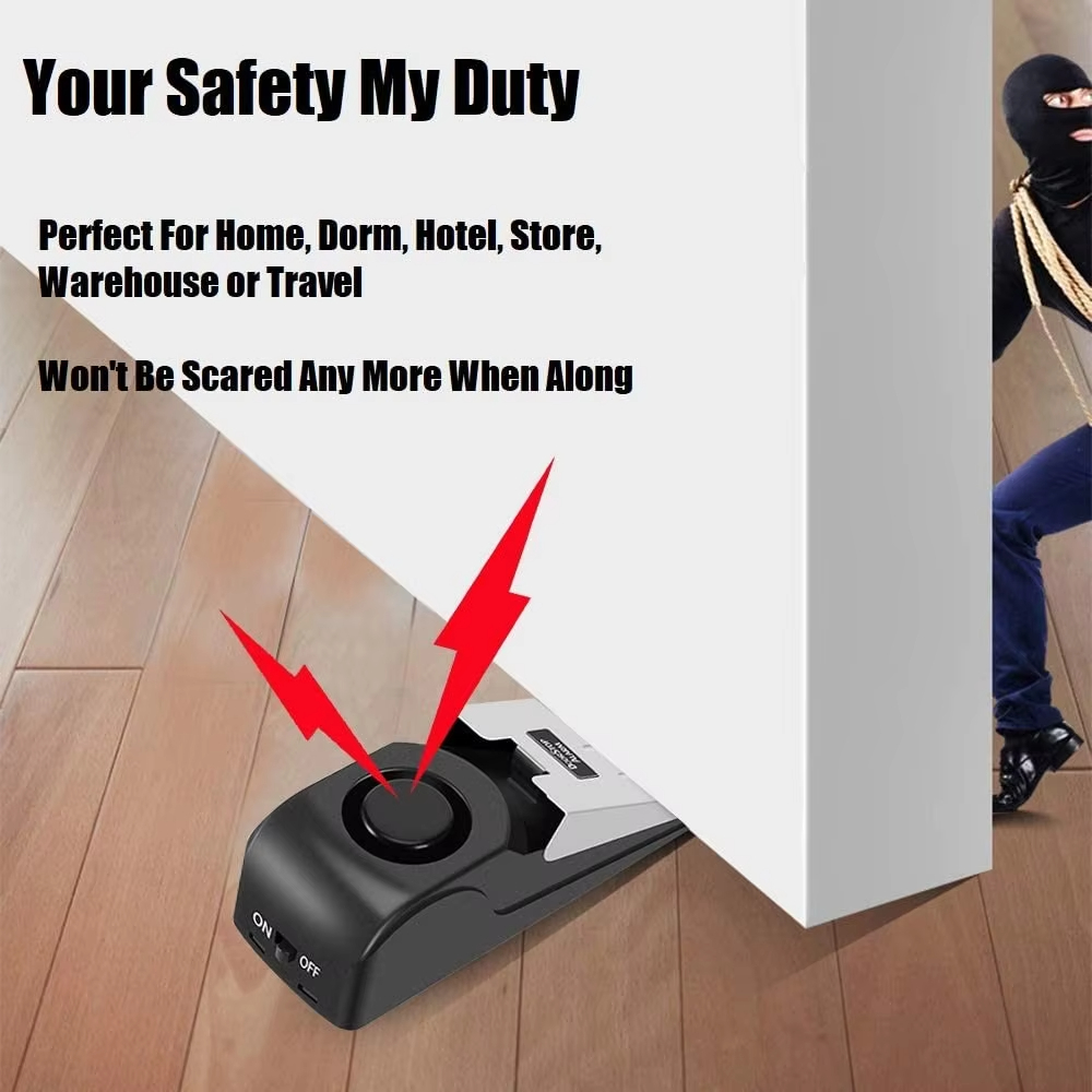 120db Wireless Stainless Steel - مراجعة Door Stop Alarm وسعره
