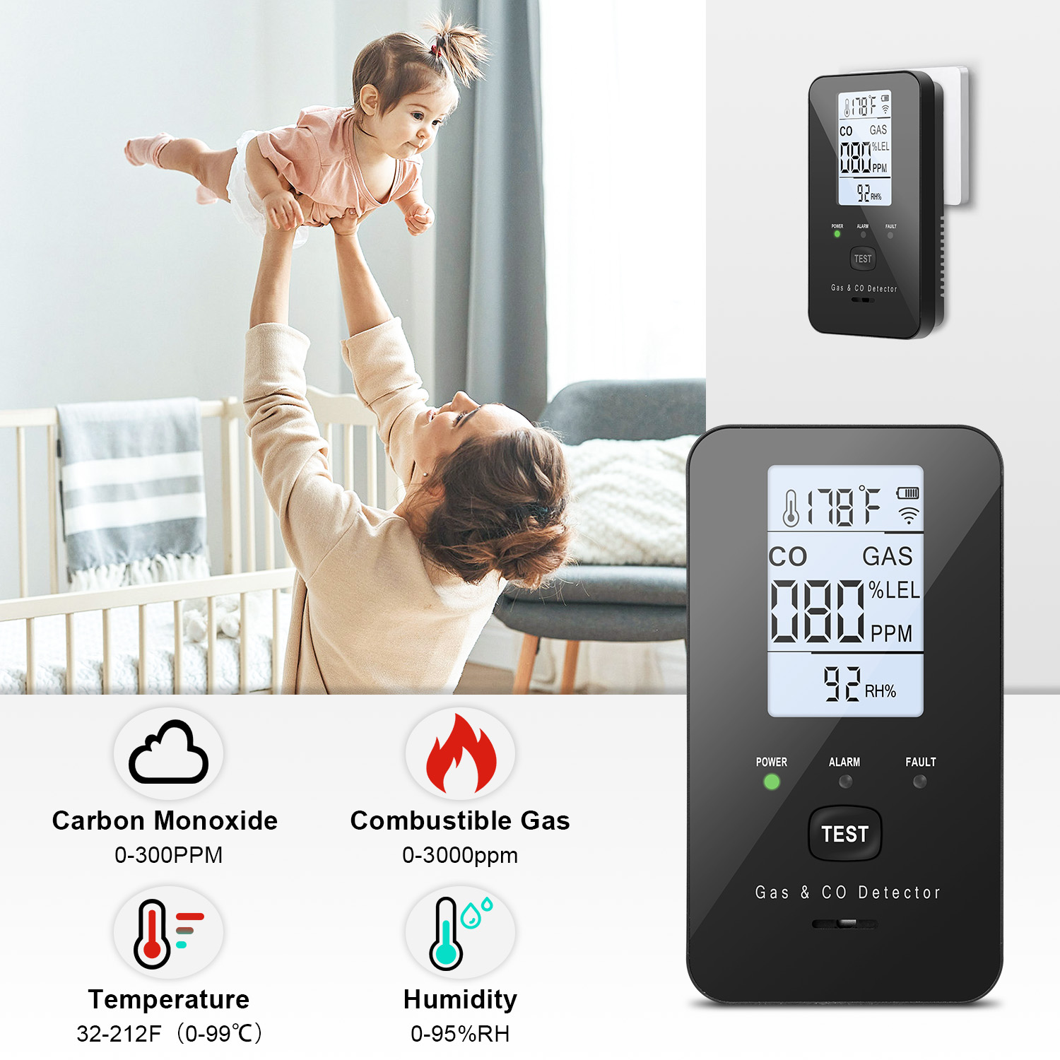 Natural Gas & Carbon Monoxide  - مراجعة Co Detector Plug وسعره