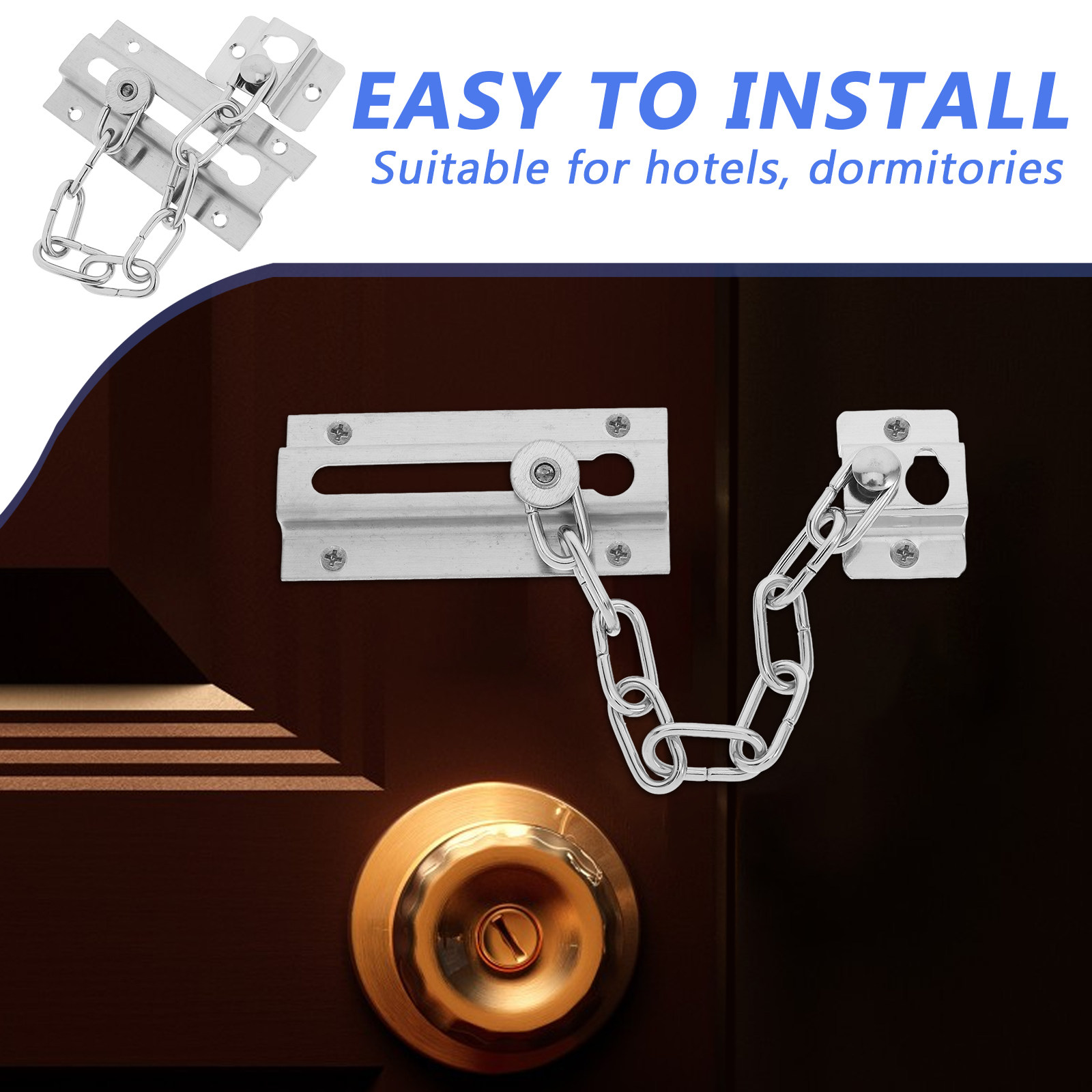 Door Chain Lock Stainless Stee - مراجعة Security Chain Door وسعره