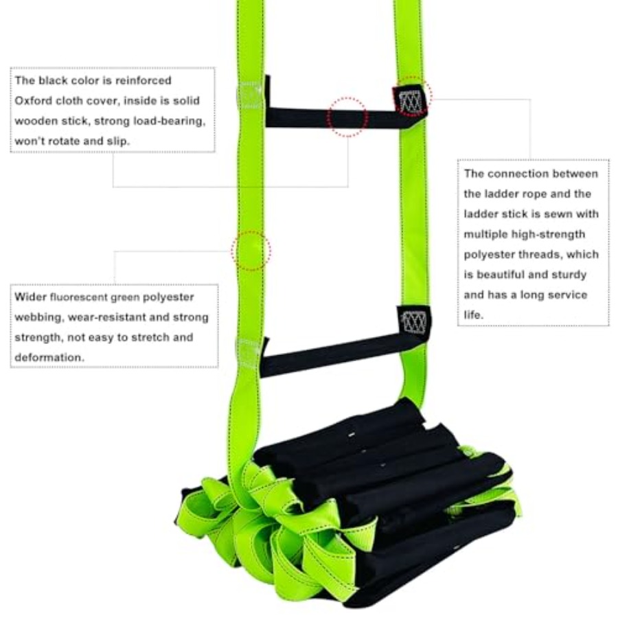 Fire Escape Ladder with 2 Heav - مراجعة Fire Escape Ladder وسعره