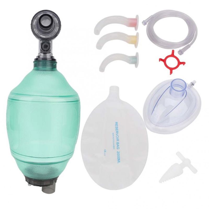 Adults Manual Resuscitator PVC - مراجعة First Aid Bag Kit وسعره