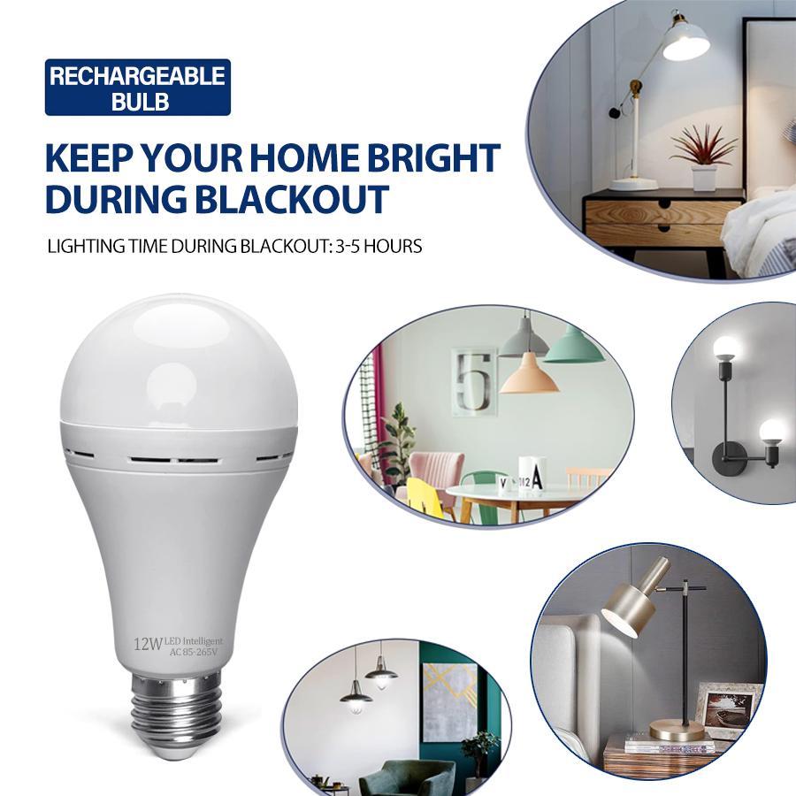 LED Rechargeable Light Bulb Hi - مراجعة Power Outage Light وسعره