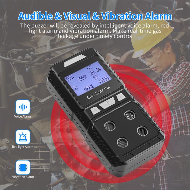 Portable 4 Gas Detector Toxic  - مراجعة Co Detector Plug وسعره