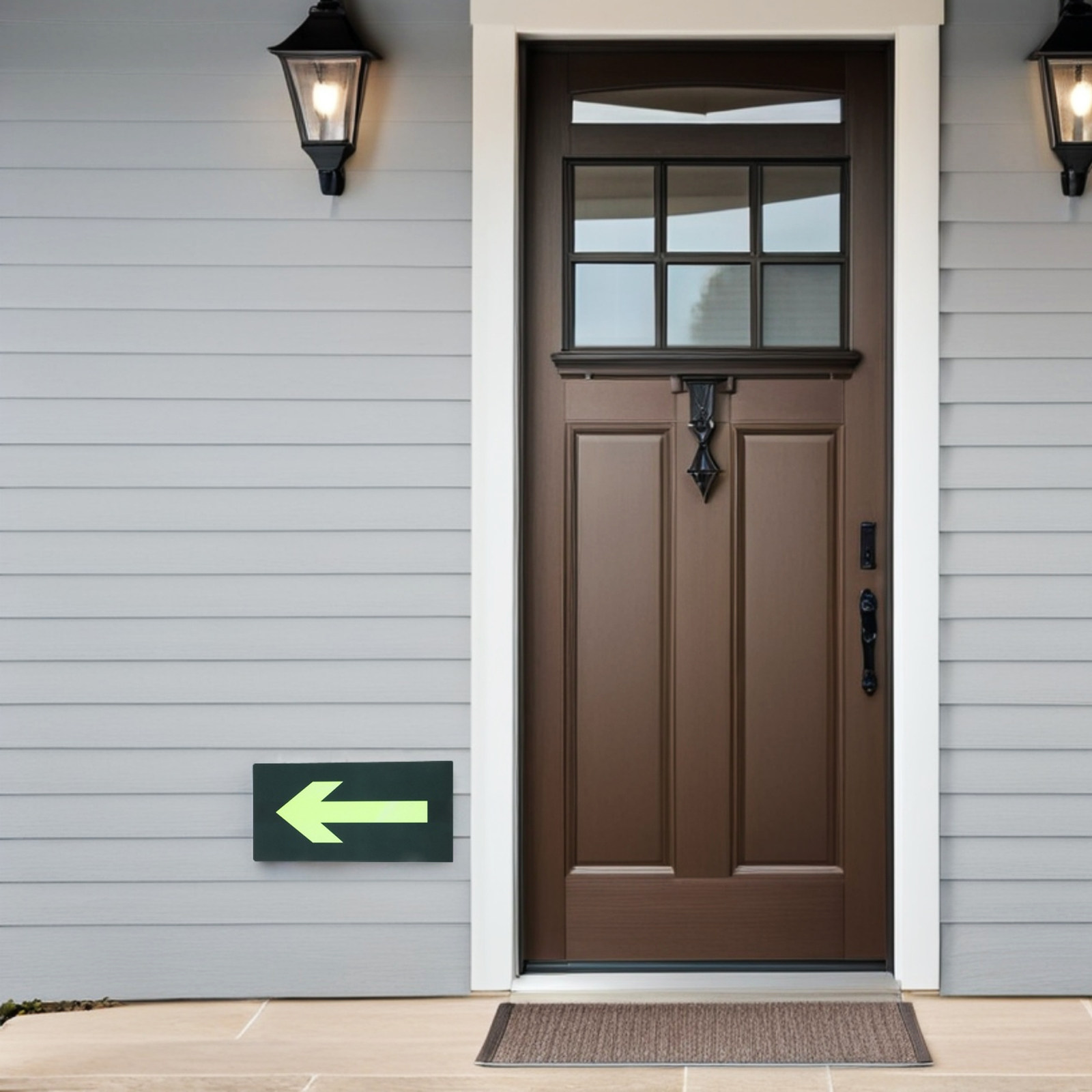 8Pcs Luminous Emergency Fire E - مراجعة Emergency Exit Sign وسعره