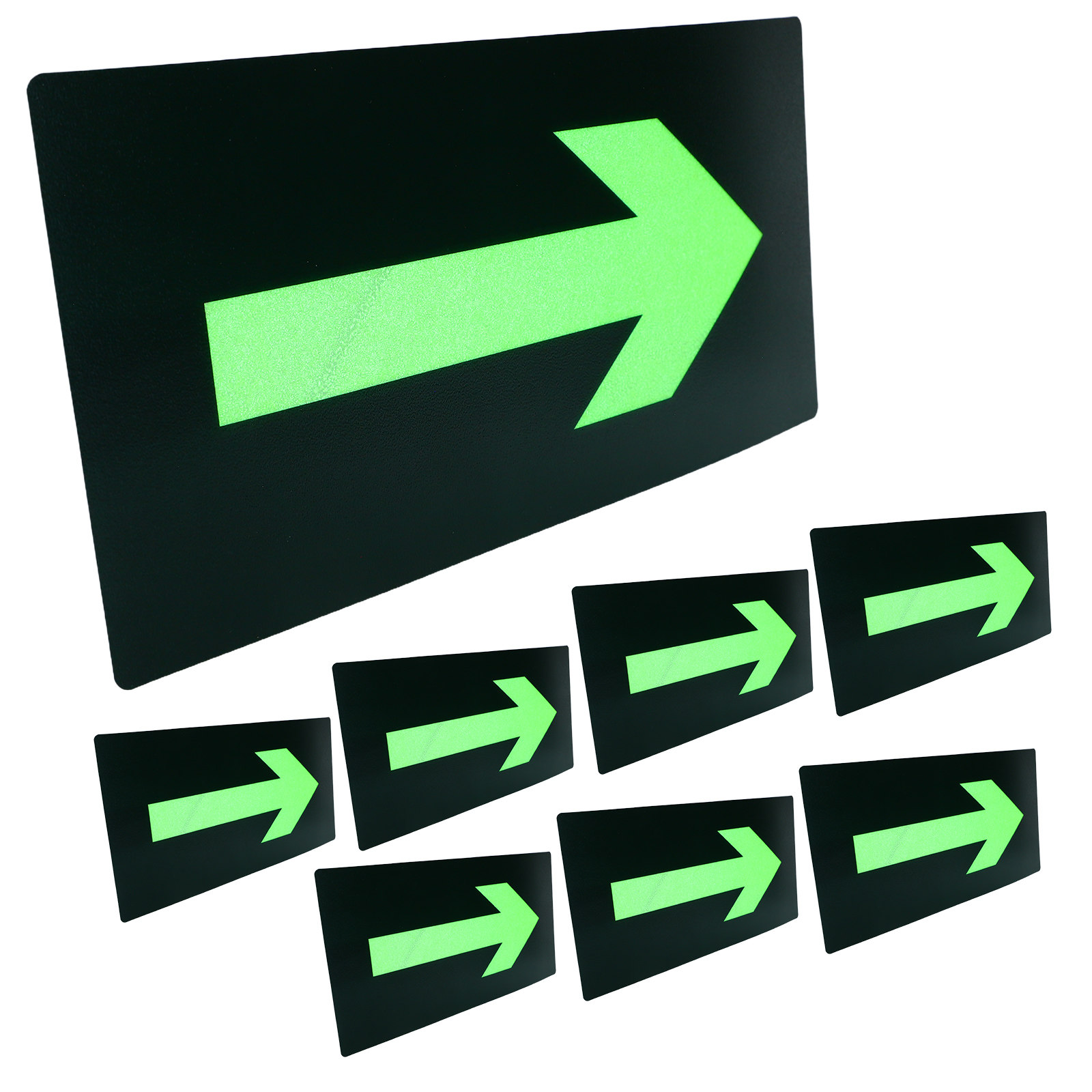8Pcs Fire Evacuation Arrow Sti - مراجعة Emergency Exit Sign وسعره