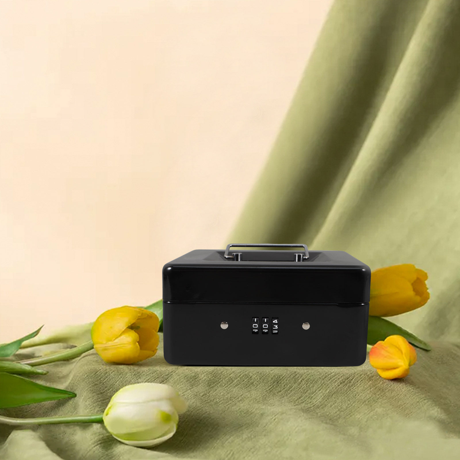 Small Lockable Steel Cash Box  - مراجعة Lockbox Key Secure وسعره