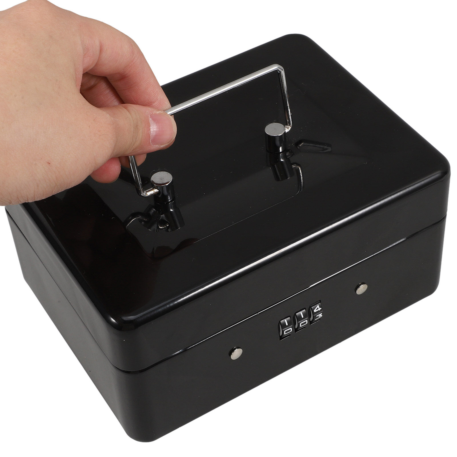 Small Lockable Steel Cash Box  - مراجعة Lockbox Key Secure وسعره
