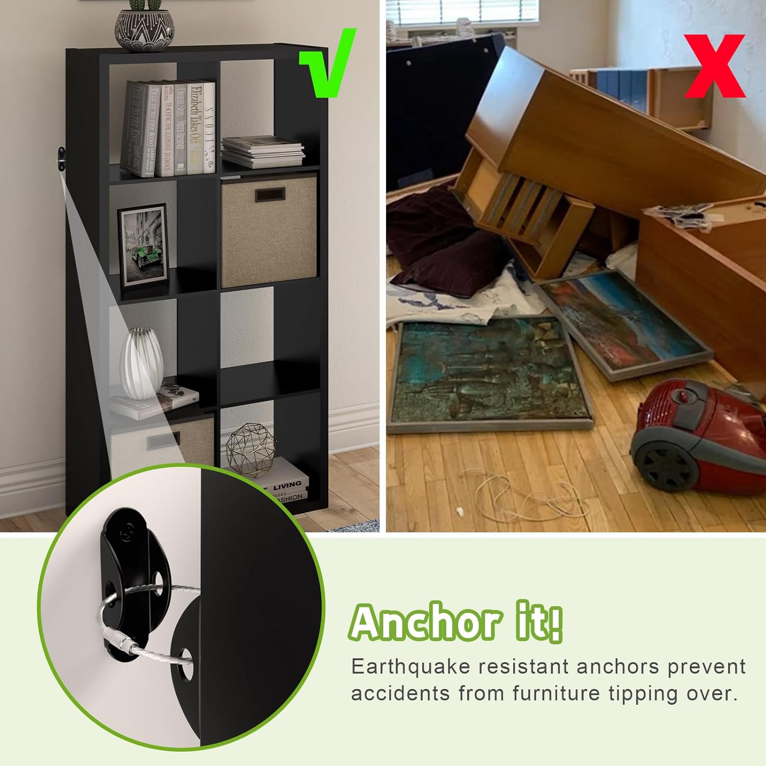 Furniture Anchors Furniture St - مراجعة Earthquake Anchor Strap وسعره