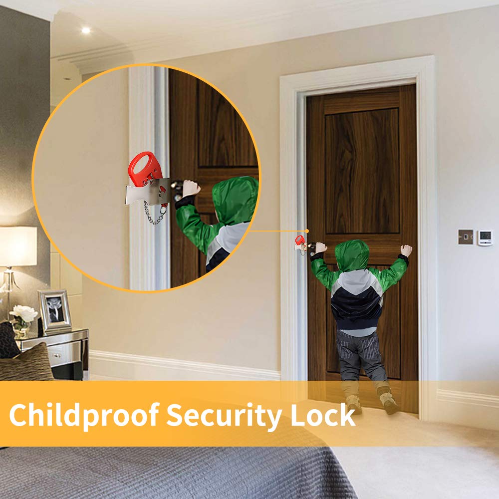 KAK Portable Door Lock Keyless - مراجعة Security Chain Door وسعره