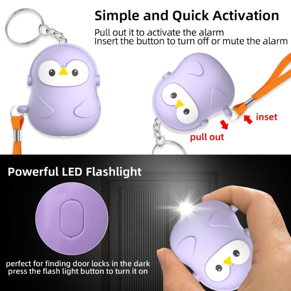 New 130dB Personal Self Defens - مراجعة Personal Alarm Keychain وسعره
