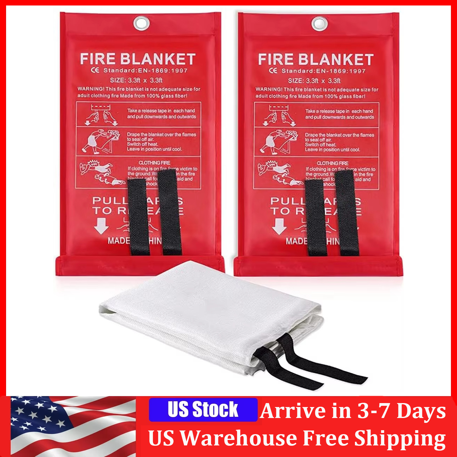 1M*1M Fire Blanket, Kitchen Es - مراجعة Fire Blanket Kitchen وسعره
