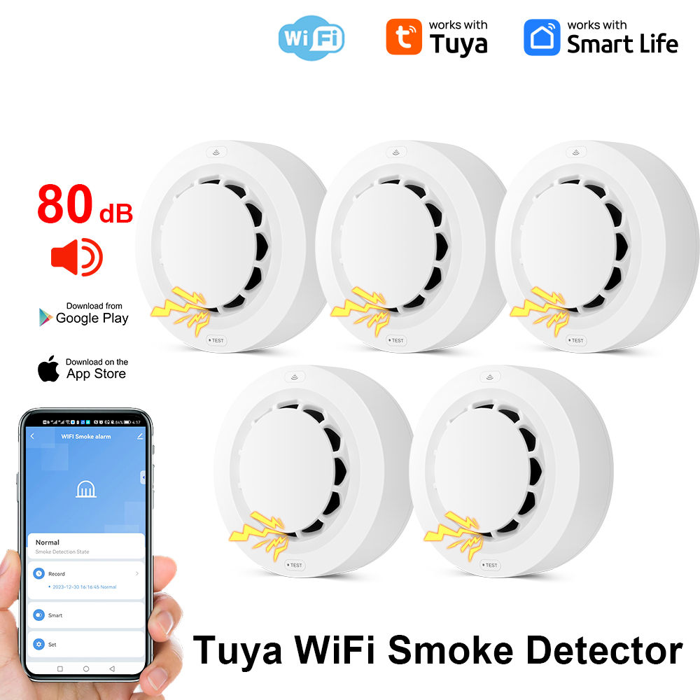 Tuya WiFi Smoke Alarm Fire Pro - مراجعة Smoke Detector Interconnected وسعره